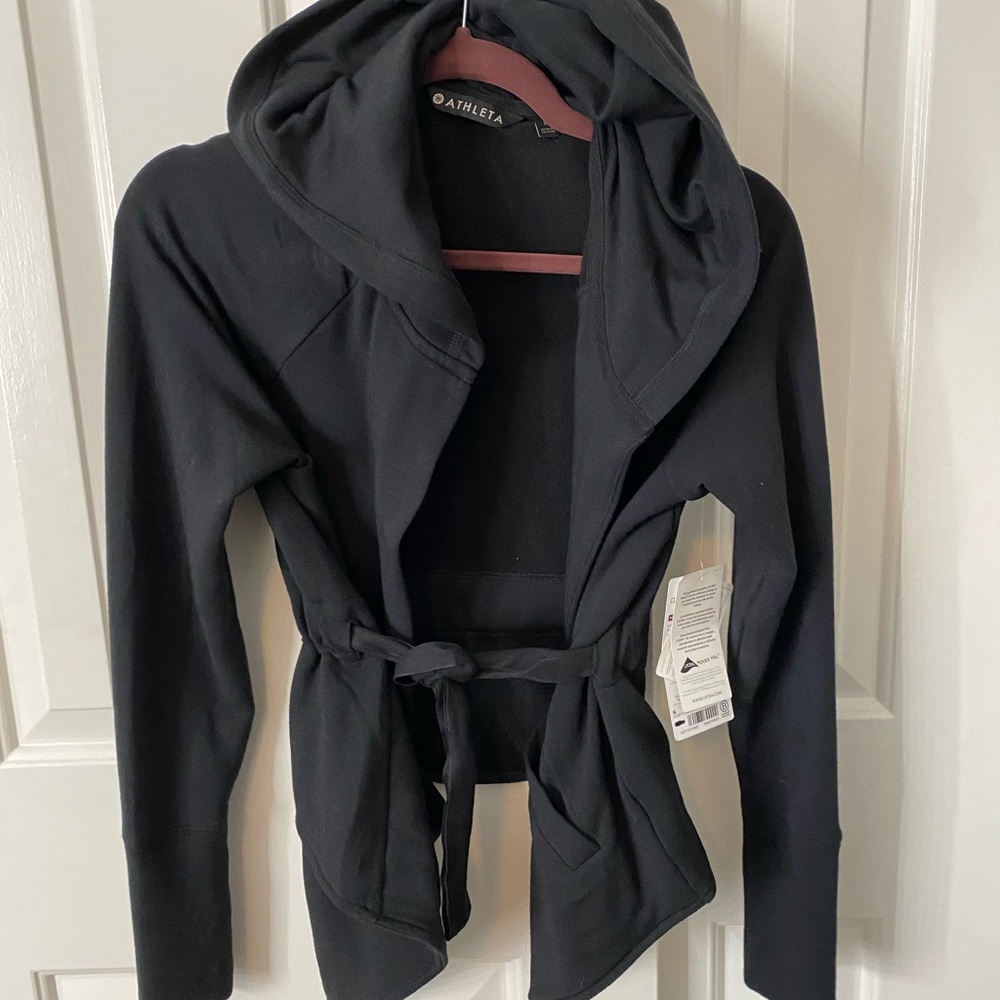 Brand new ATHLETA tie up hoodie